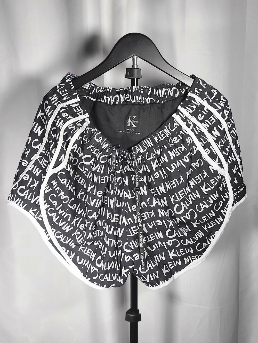 Calvin Klein Black & White Logo Lounge Shorts